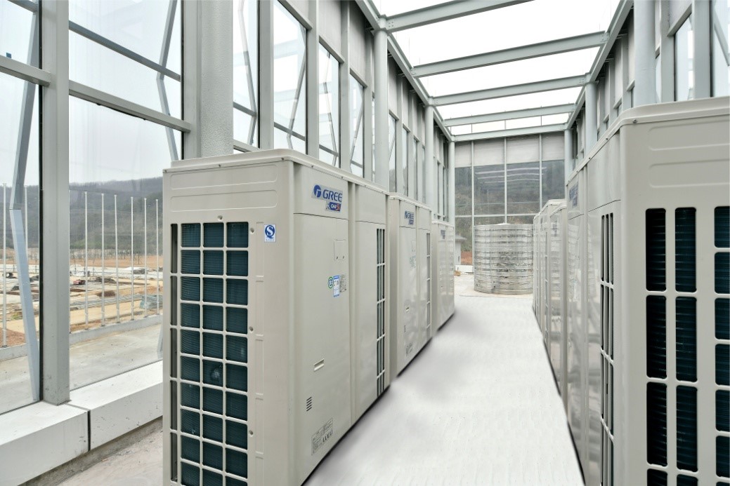 文體活動中心羽毛球室格力中央空...